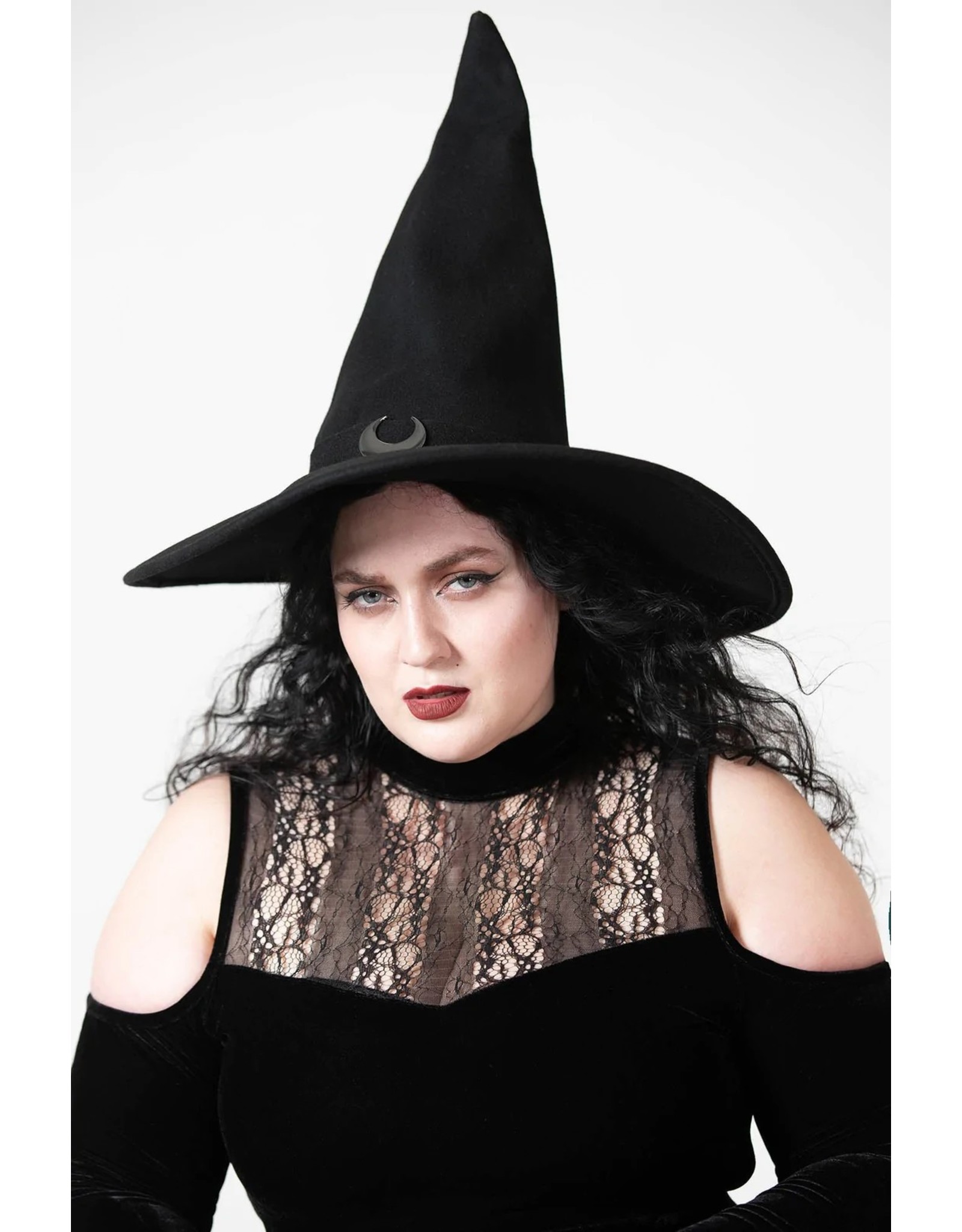 Killstar Gothic and Steampunk accessories - Killstar Witches Hat Super Moon