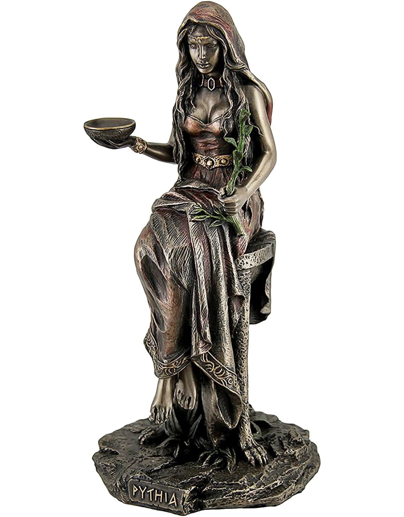 Veronese Design Giftware Figurines Collectables - Pythia the Oracle of Delphi in the temple of Apollo Veronese Design