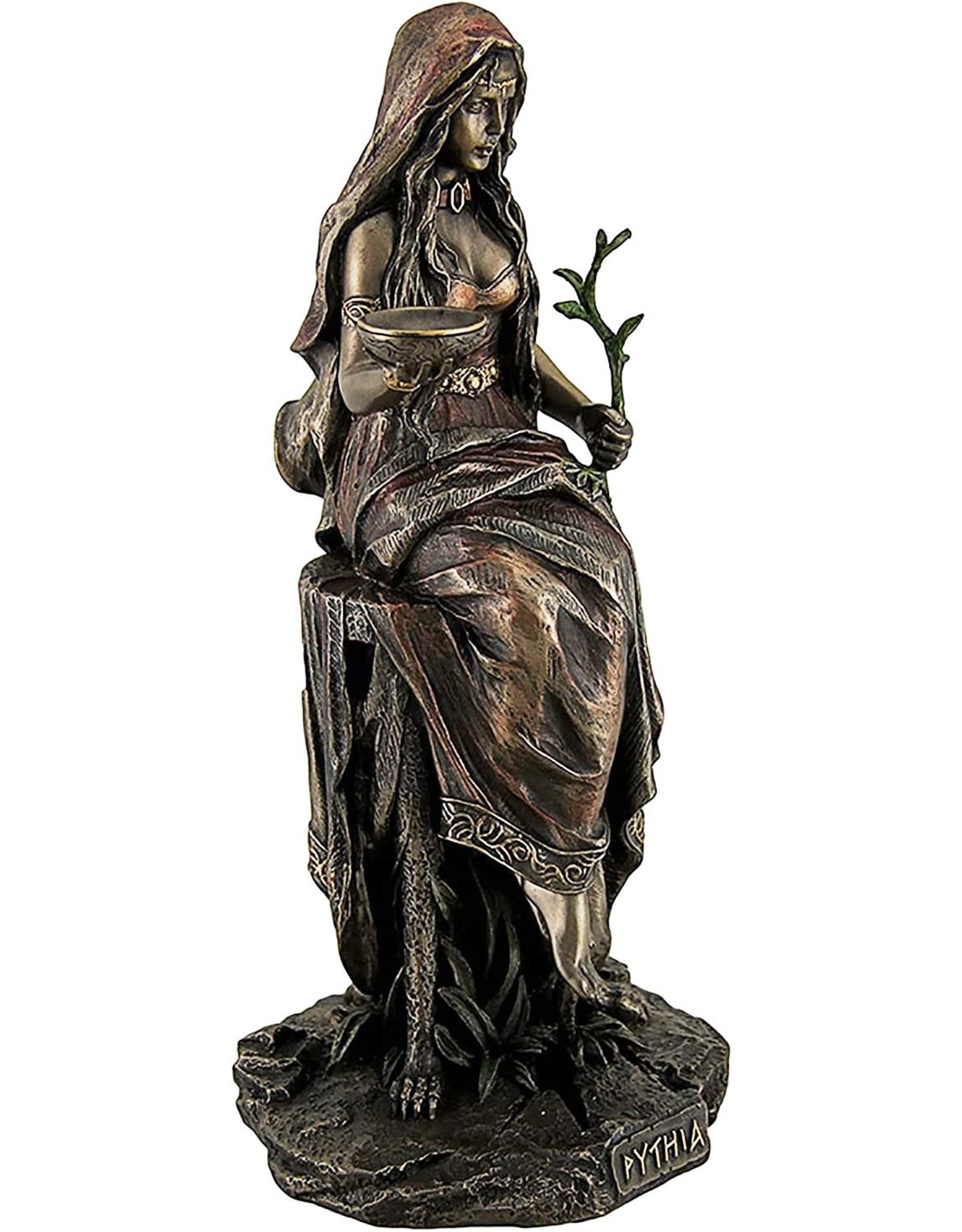 Veronese Design Giftware Figurines Collectables - Pythia the Oracle of Delphi in the temple of Apollo Veronese Design