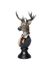 Bentley&Bo Giftware & Lifestyle - Stag in Military Uniform bust 31cm