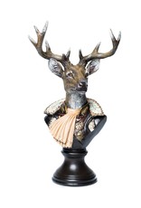 Bentley&Bo Giftware & Lifestyle - Stag in Military Uniform bust 31cm