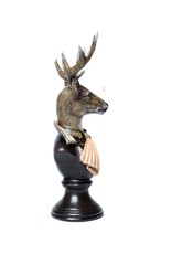 Bentley&Bo Giftware & Lifestyle - Stag in Military Uniform bust 31cm