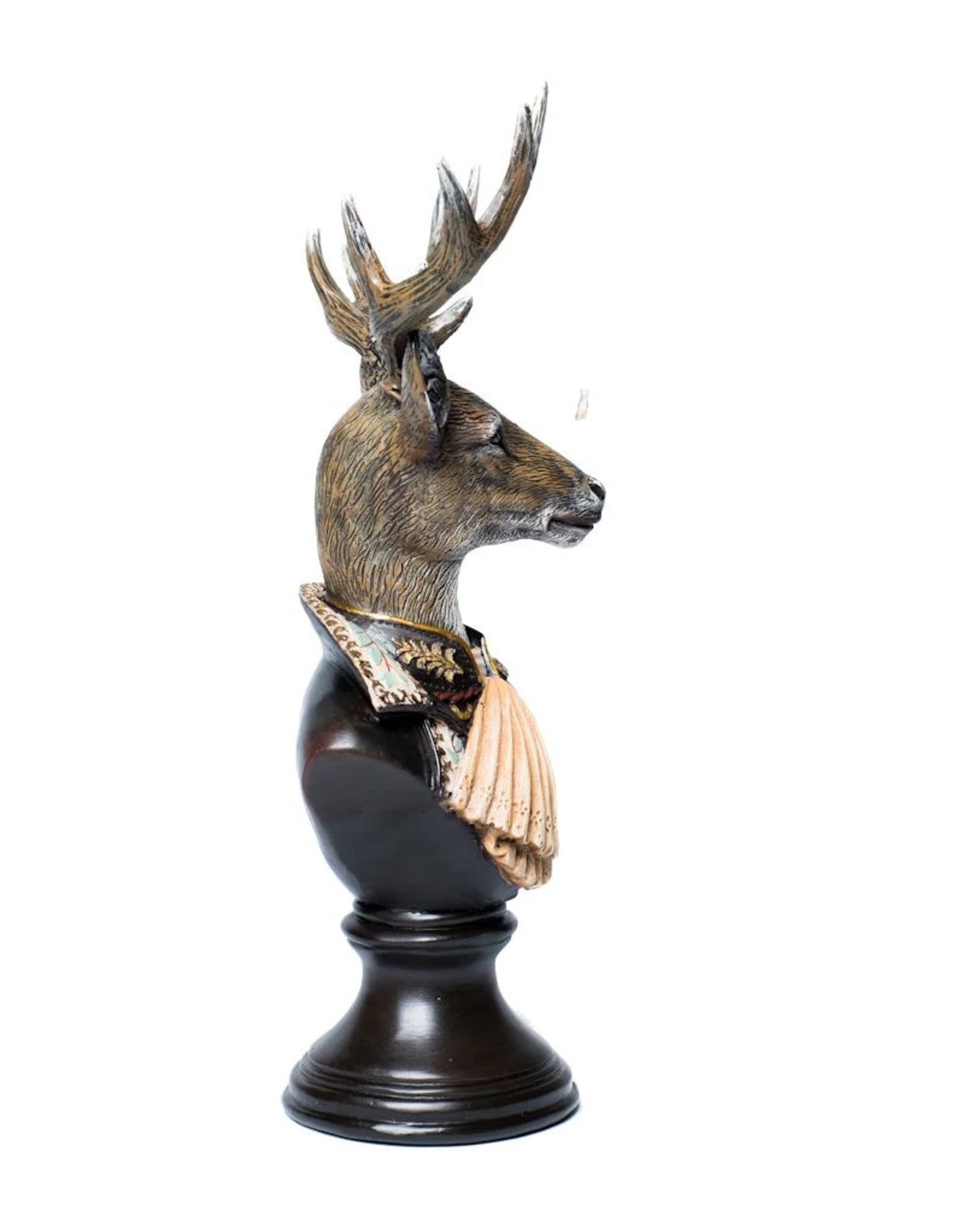 Bentley&Bo Giftware & Lifestyle - Stag in Military Uniform bust 31cm