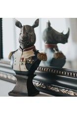 Bentley&Bo Giftware & Lifestyle - Rhino in Military Uniform bust 25cm