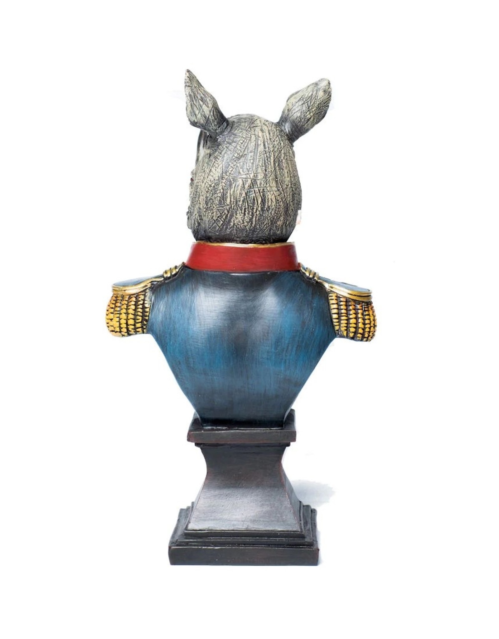 Bentley&Bo Giftware & Lifestyle - Rhino in Military Uniform bust 25cm