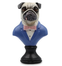 Bentley&Bo Pug in Suit bust 23.5cm