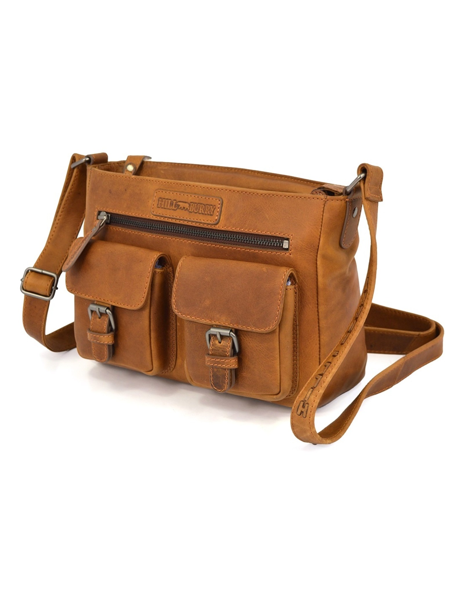 HillBurry Leather Shoulder bags  Leather crossbody bags - HillBurry Leather Shoulder Bag with Two Separate Compartments