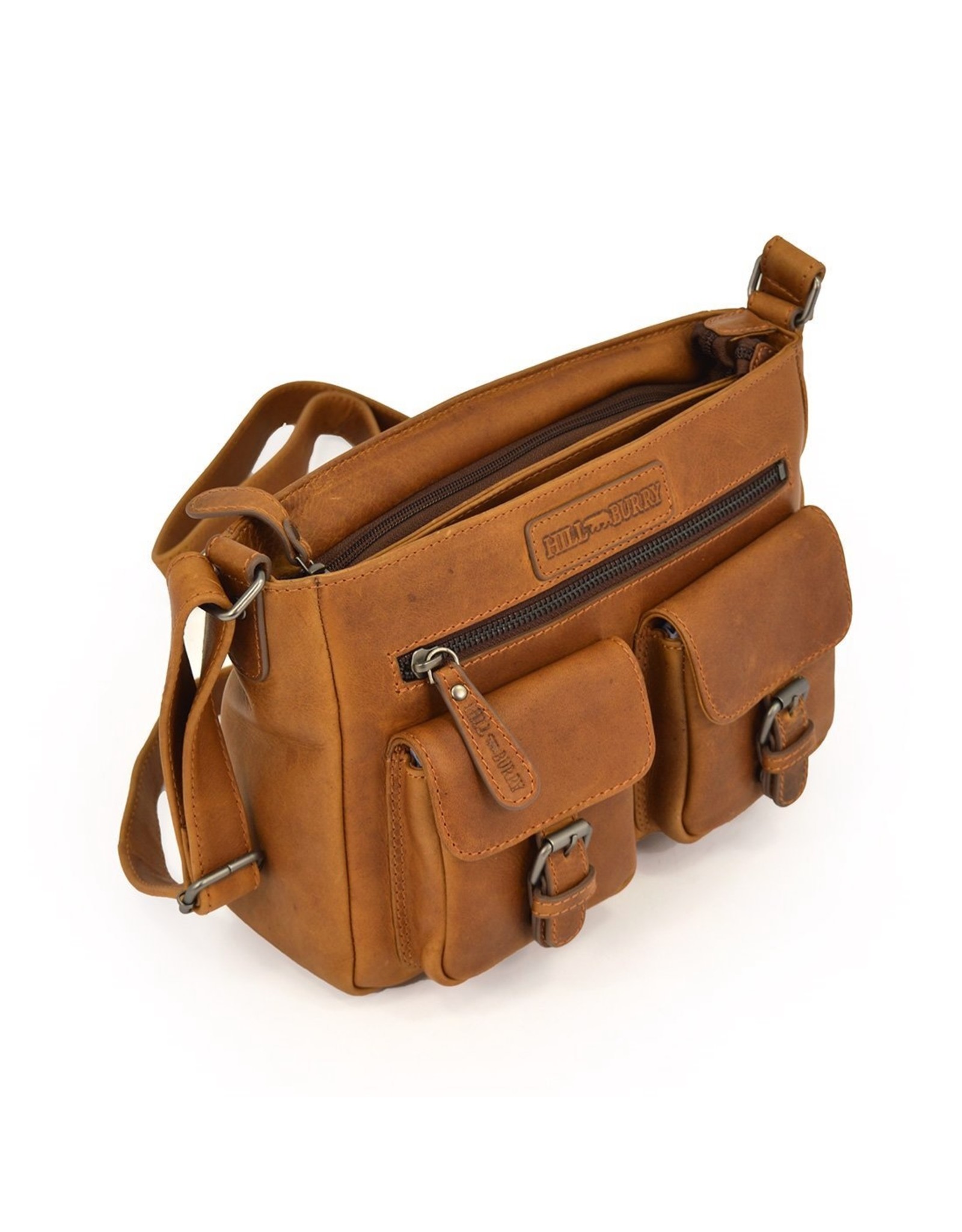 HillBurry Leather Shoulder bags  Leather crossbody bags - HillBurry Leather Shoulder Bag with Two Separate Compartments