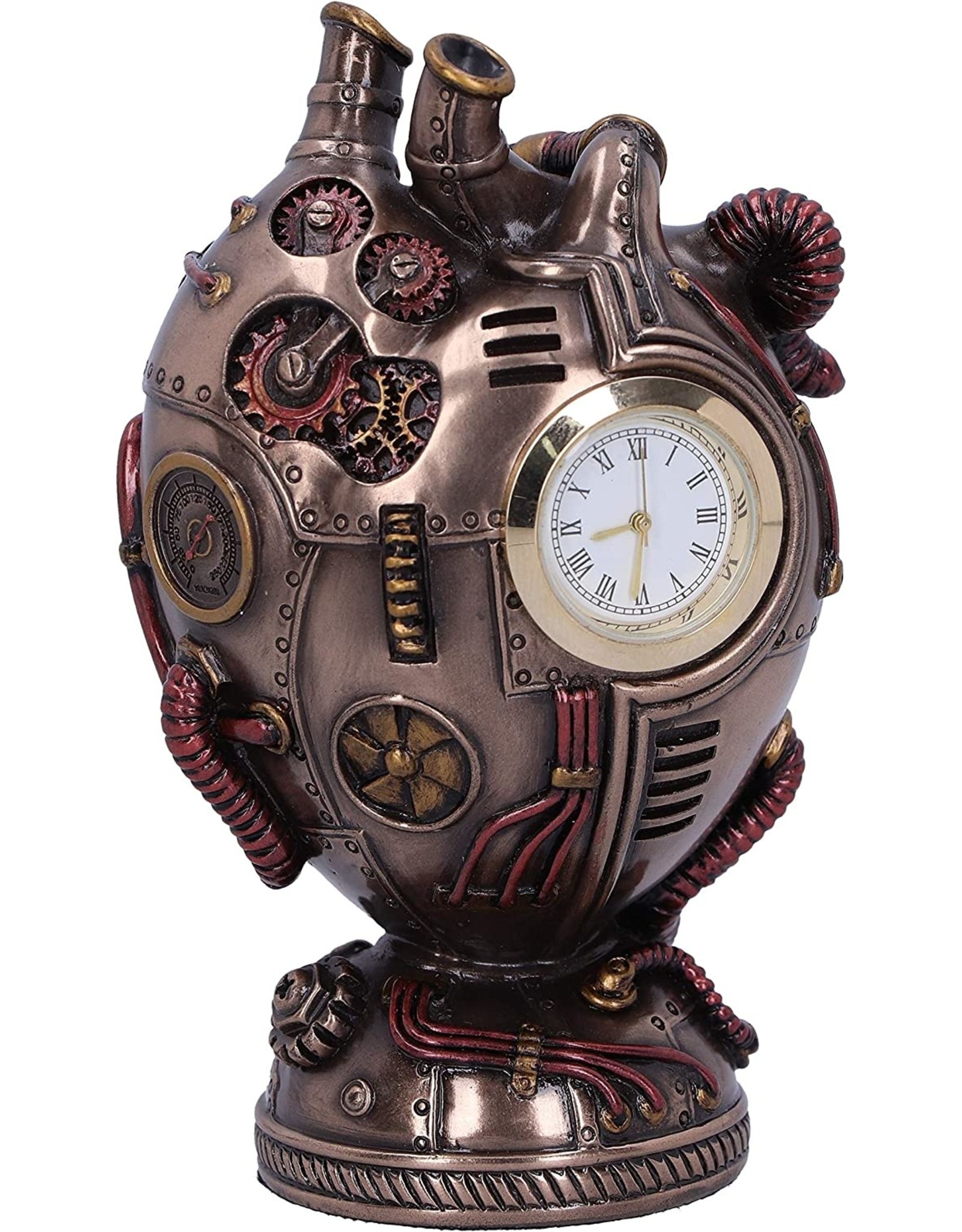 Veronese Design Giftware Beelden Collectables  - Steampunk Anatomische Mechanische Hart Klok