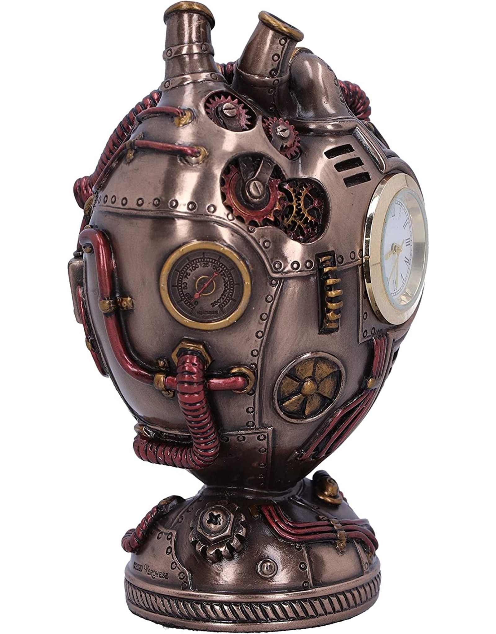 Veronese Design Giftware Beelden Collectables  - Steampunk Anatomische Mechanische Hart Klok