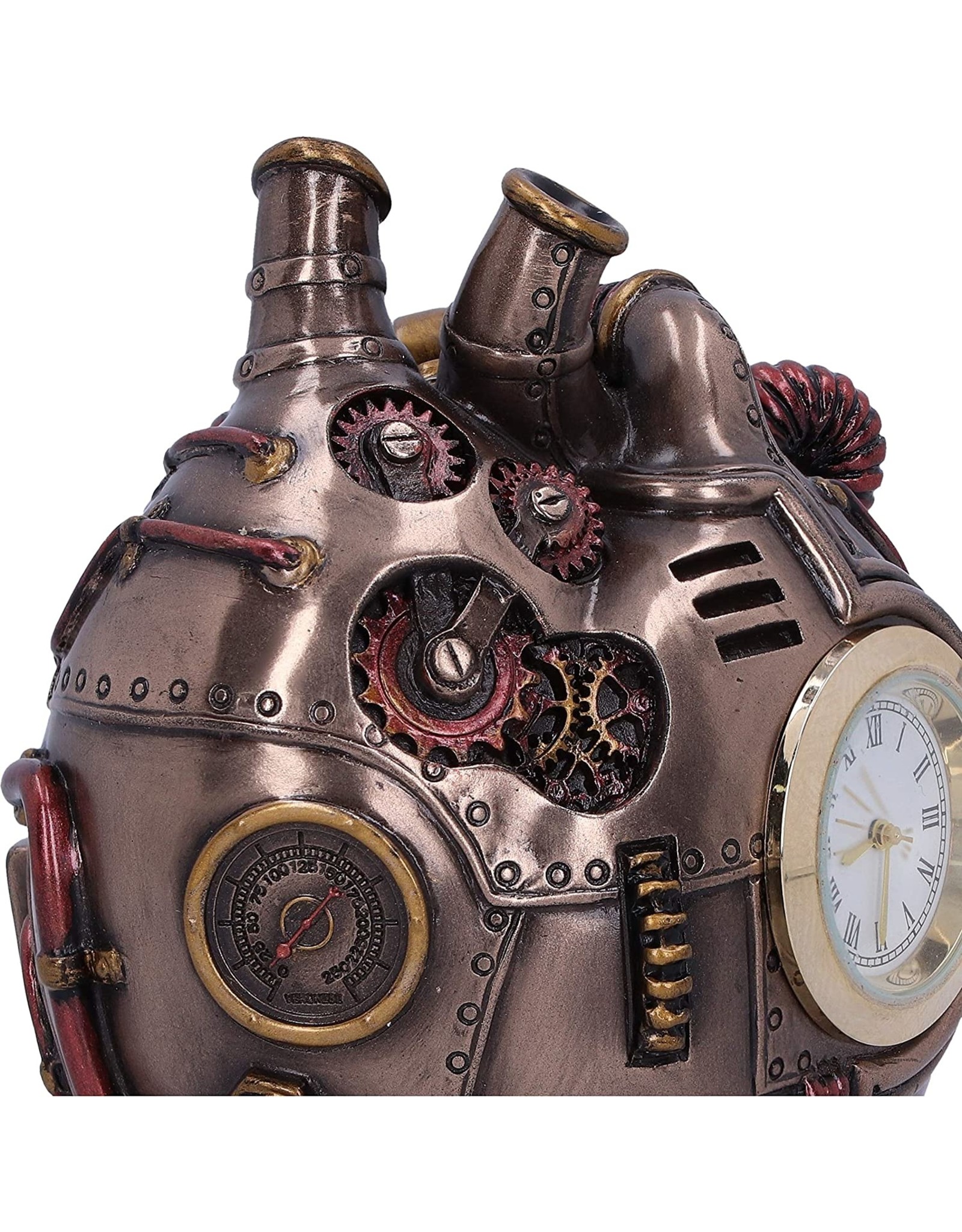 Veronese Design Giftware Beelden Collectables  - Steampunk Anatomische Mechanische Hart Klok