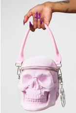Killstar Gothic bags Steampunk bags - KillStar Grave Digger Skull handbag - Pastel pink