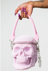 Killstar Gothic tassen Steampunk tassen - KillStar Grave Digger Schedel handtas - Pastel pink