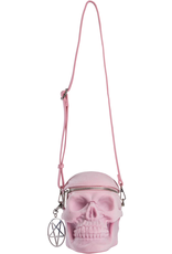 Killstar Gothic tassen Steampunk tassen - KillStar Grave Digger Schedel handtas - Pastel pink