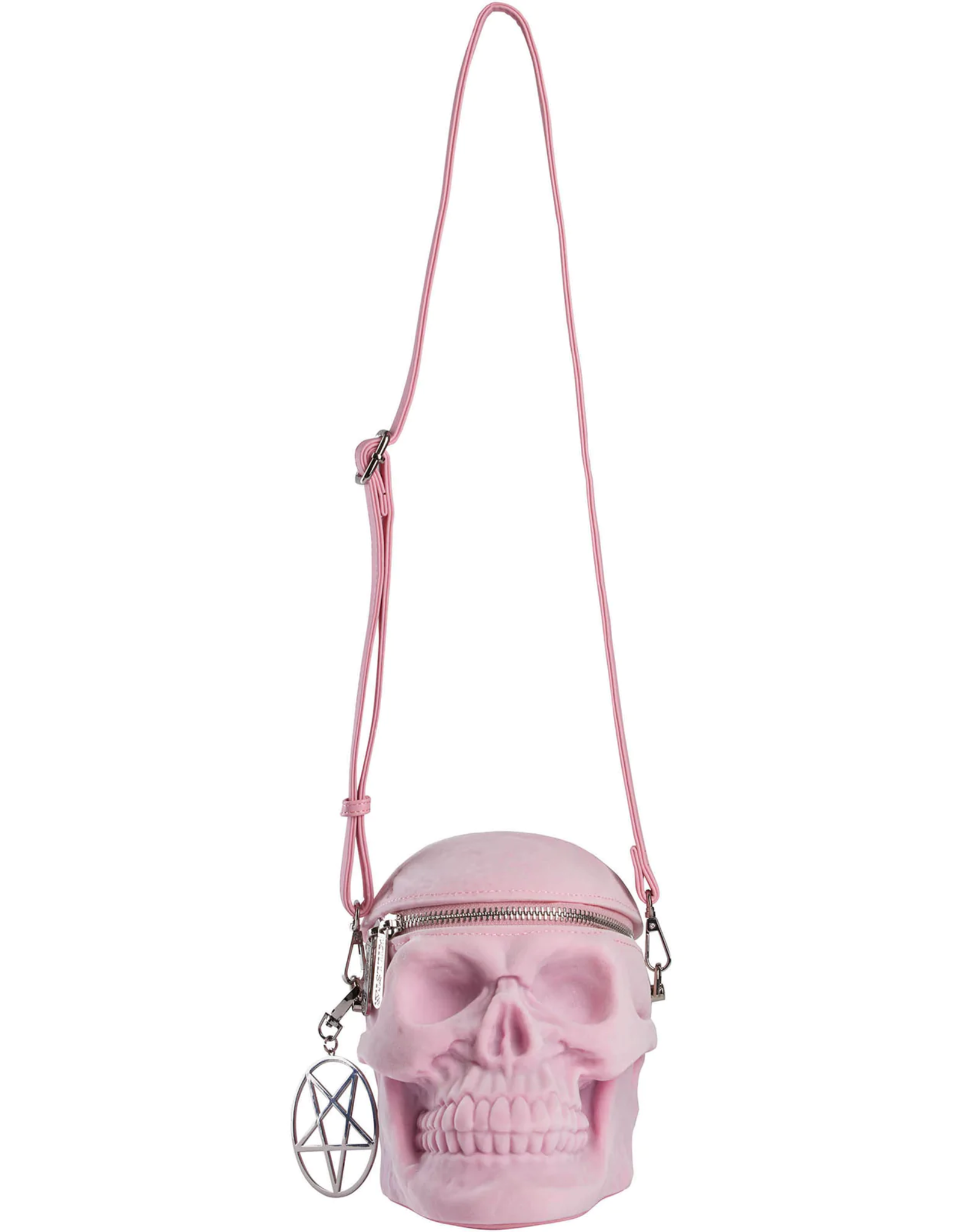 Killstar Gothic bags Steampunk bags - KillStar Grave Digger Skull handbag - Pastel pink