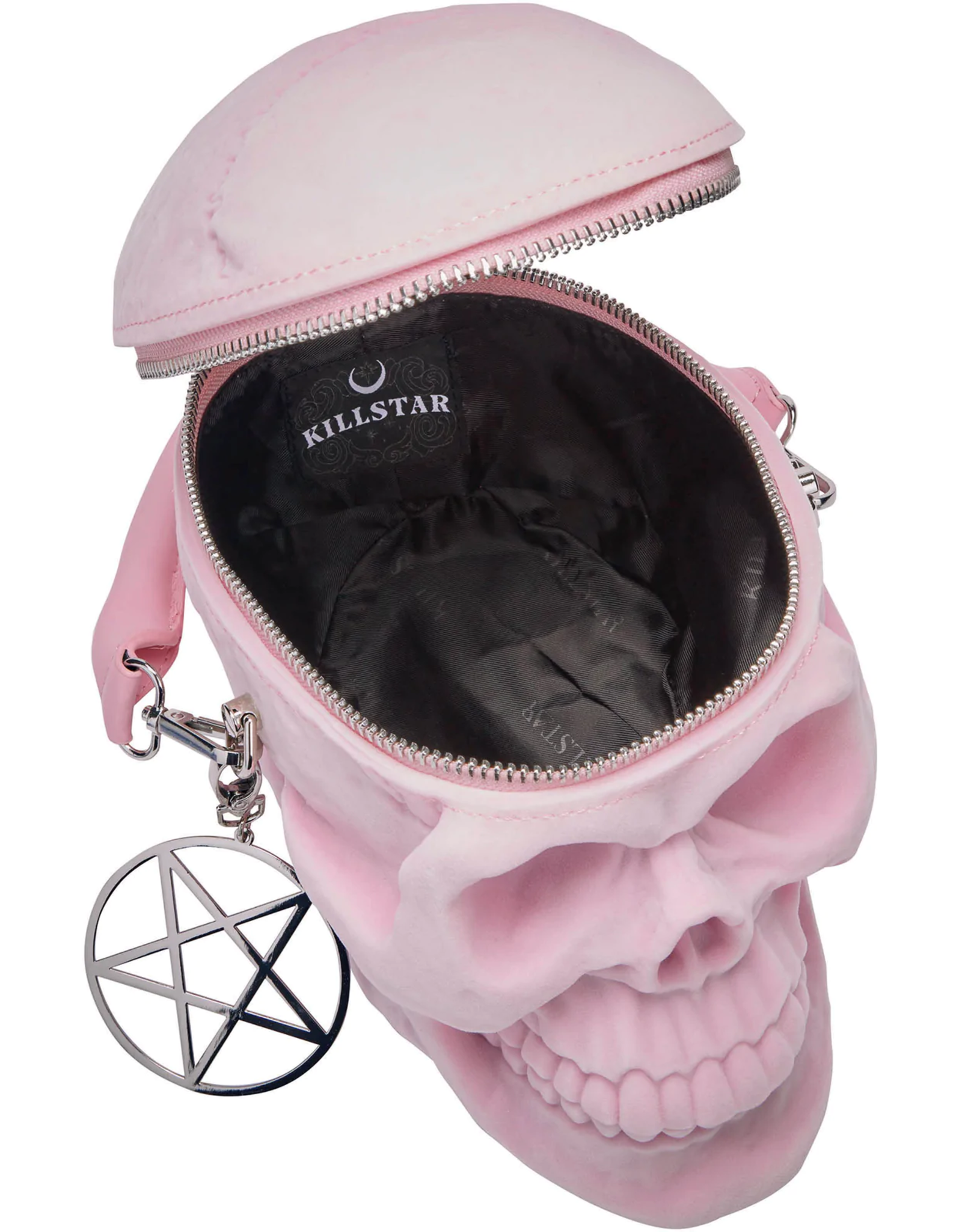 Killstar Gothic bags Steampunk bags - KillStar Grave Digger Skull handbag - Pastel pink