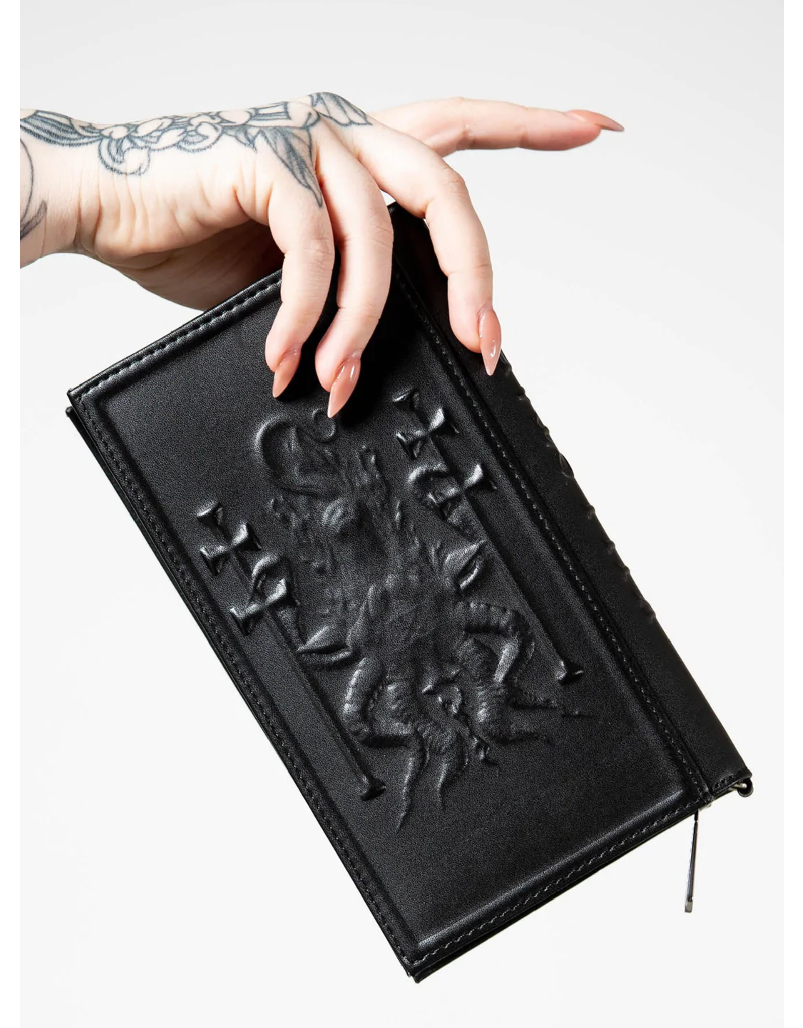 Killstar Killstar tassen en accessoires - Killstar Beast Portemonnee Baphomet relief