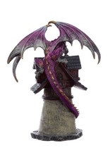 Duistere legenden Giftware Figurines Collectables - Dark Legends Village Guardian Purple Dragon