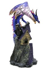 Duistere legenden Giftware Figurines Collectables - Dark Legends Village Guardian Purple Dragon