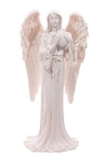 Trukado Giftware & Lifestyle - White Angel with a Heart (standing) - 20cm