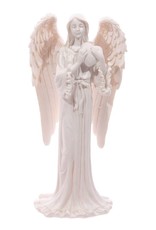 Trukado Giftware & Lifestyle - Witte Engel met Hart (staand) - 20cm