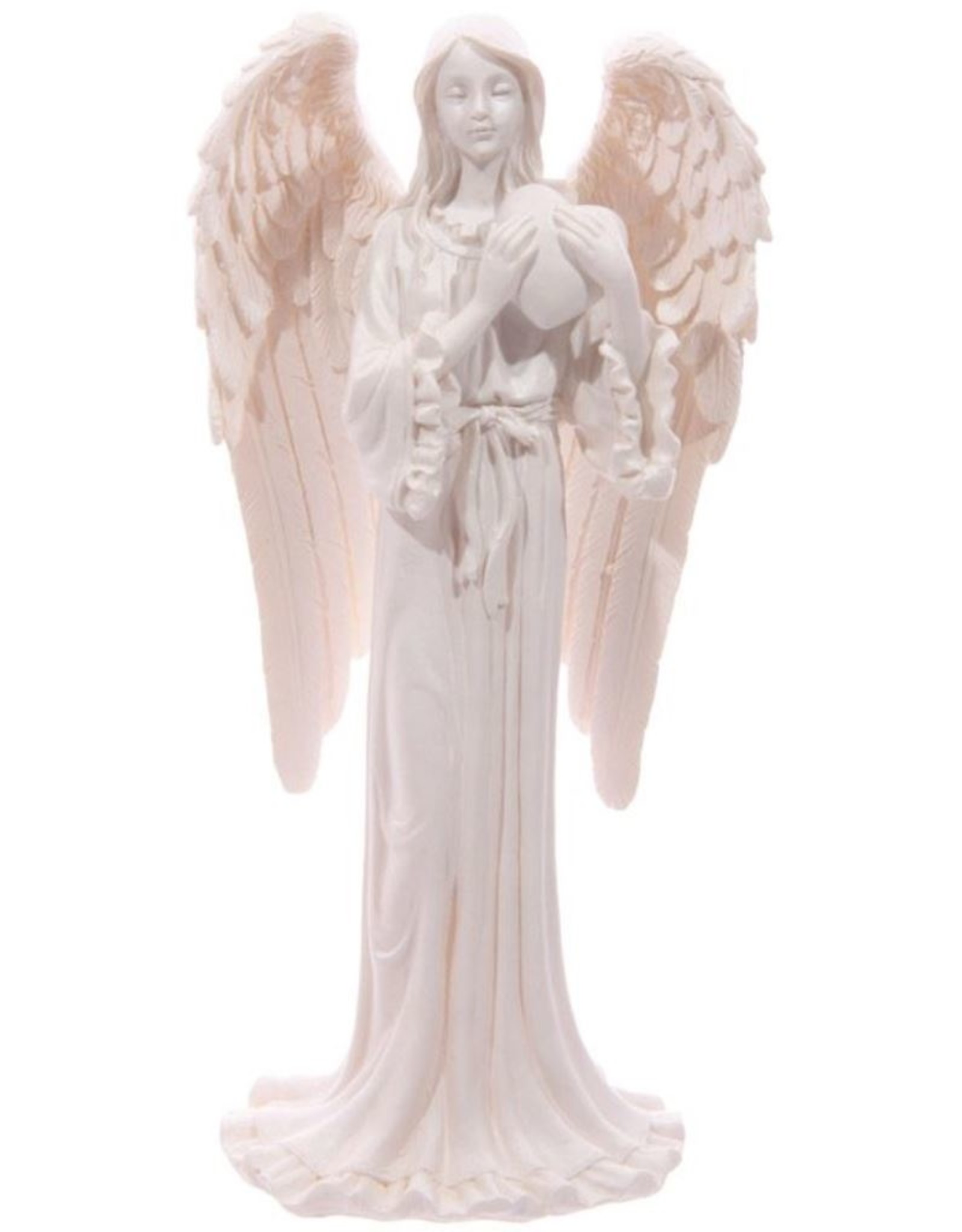 Trukado Giftware & Lifestyle - White Angel with a Heart (standing) - 20cm