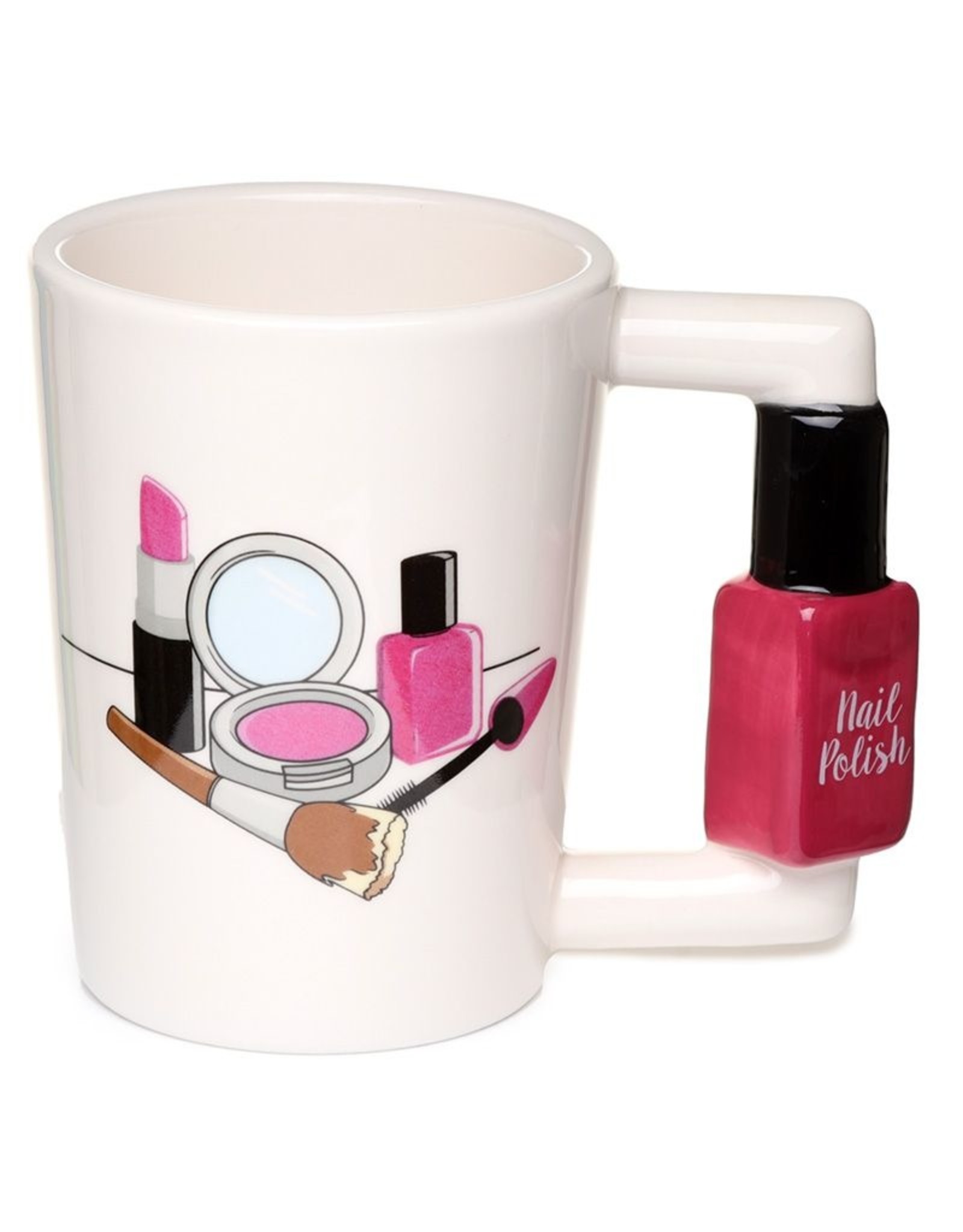 Puckator Drinkware - Keramiek Mok met Nagellak Flesje Handvat