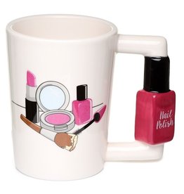 PKT Keramiek Mok met Nagellak Flesje Handvat