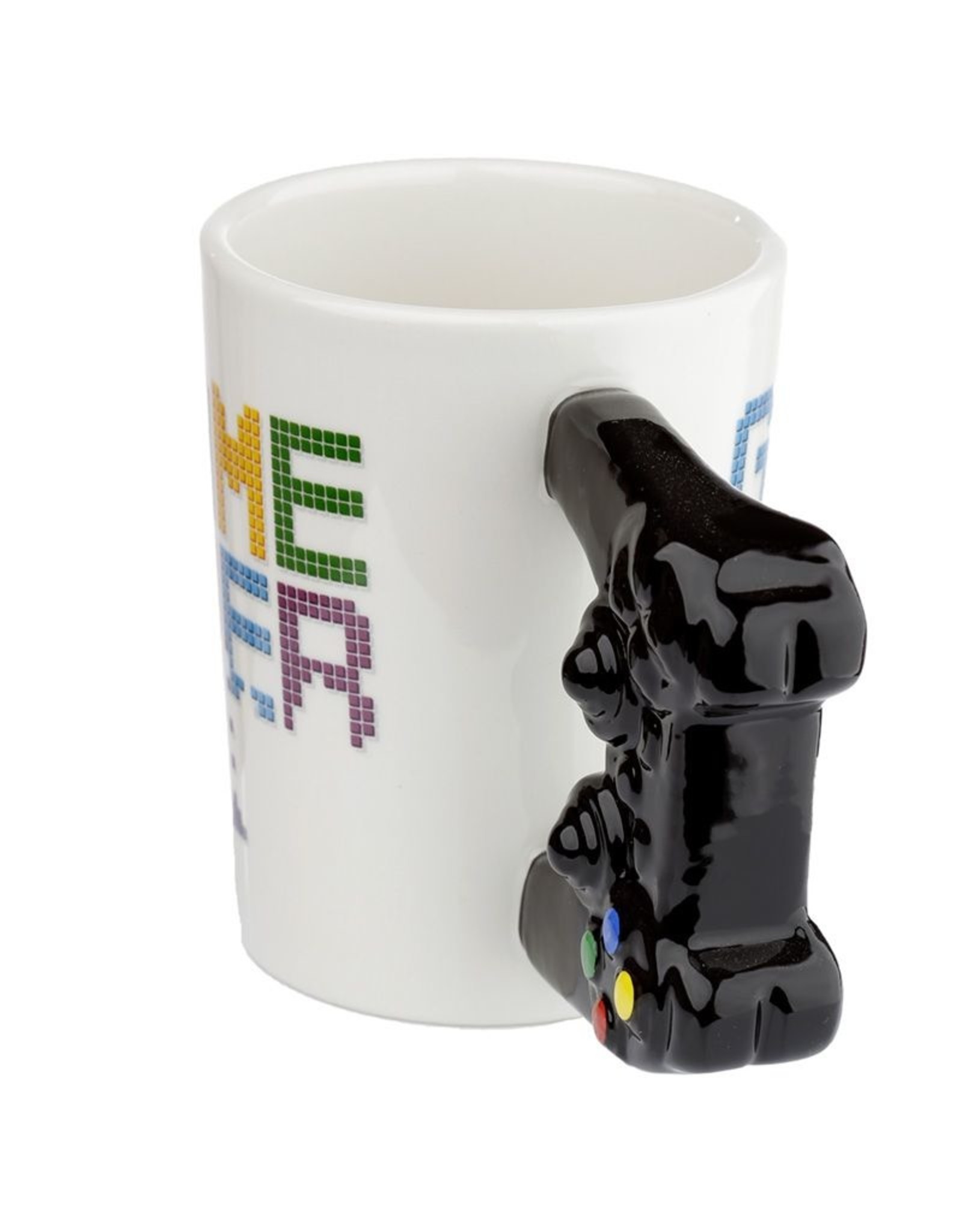 Puckator Drinkware - Game Over Ceramic Mug with Controller Handle