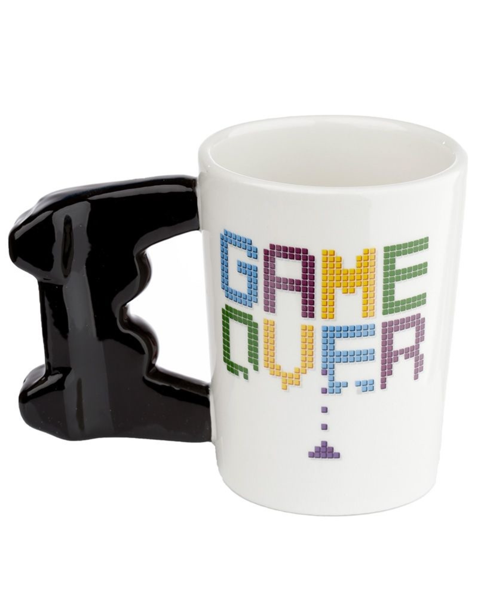 Puckator Drinkware - Game Over Ceramic Mug with Controller Handle