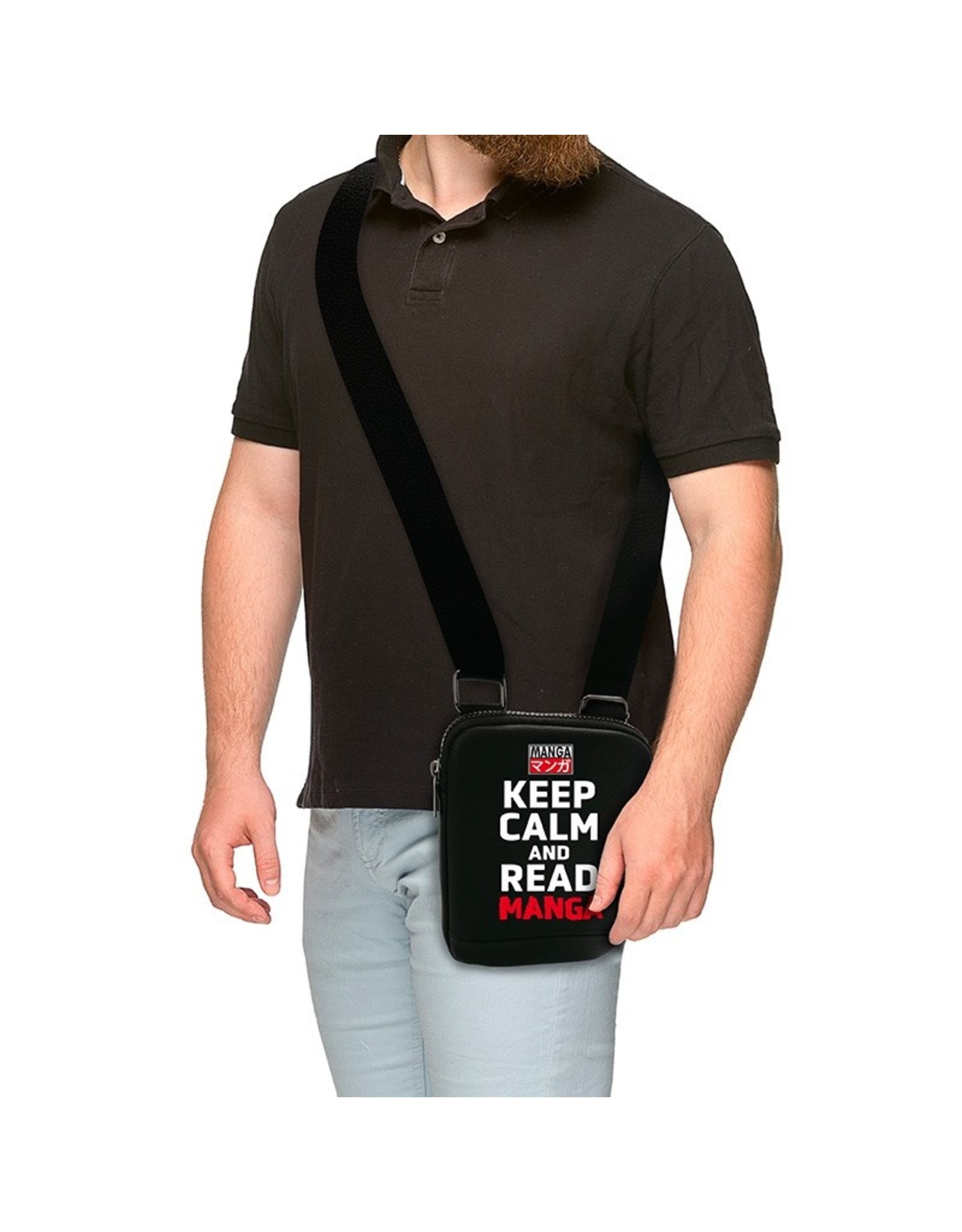 abysse corp Merchandise bags - Keep Calm  and Read Manga Messenger Bag