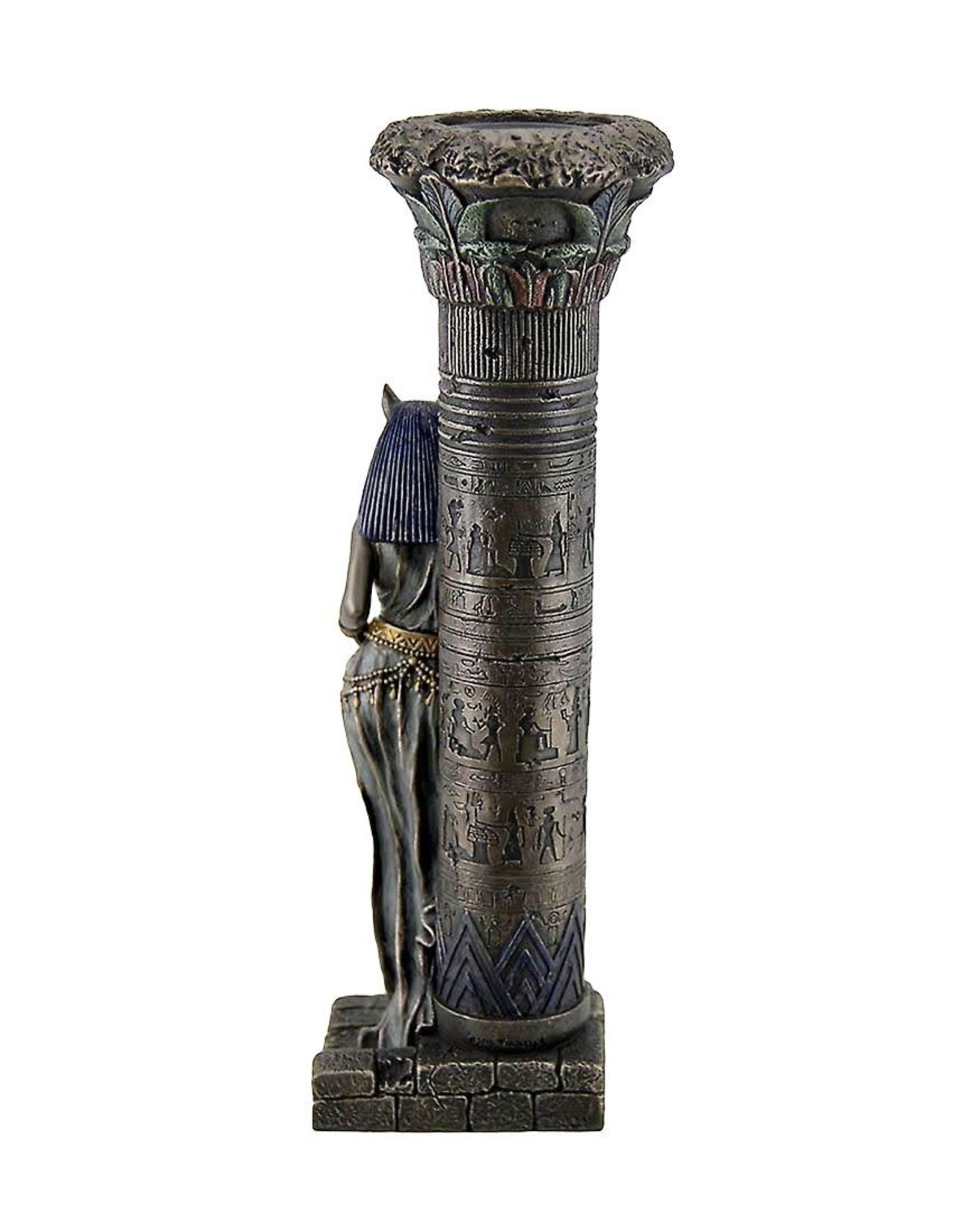 Veronese Design Giftware & Lifestyle - Egyptian Goddess Bastet Candlestick Veronese Design