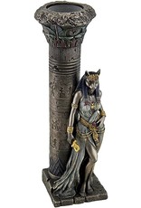 Veronese Design Giftware & Lifestyle - Egyptian Goddess Bastet Candlestick Veronese Design