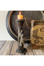 Veronese Design Giftware & Lifestyle - Egyptian Goddess Bastet Candlestick Veronese Design