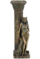 Veronese Design Giftware & Lifestyle - Egyptian Goddess Bastet Candlestick Veronese Design