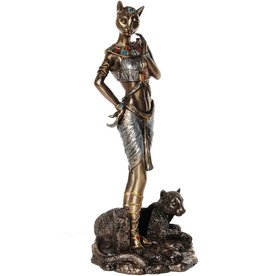 Veronese Design Egyptian Goddess Bastet with Panther Veronese Design