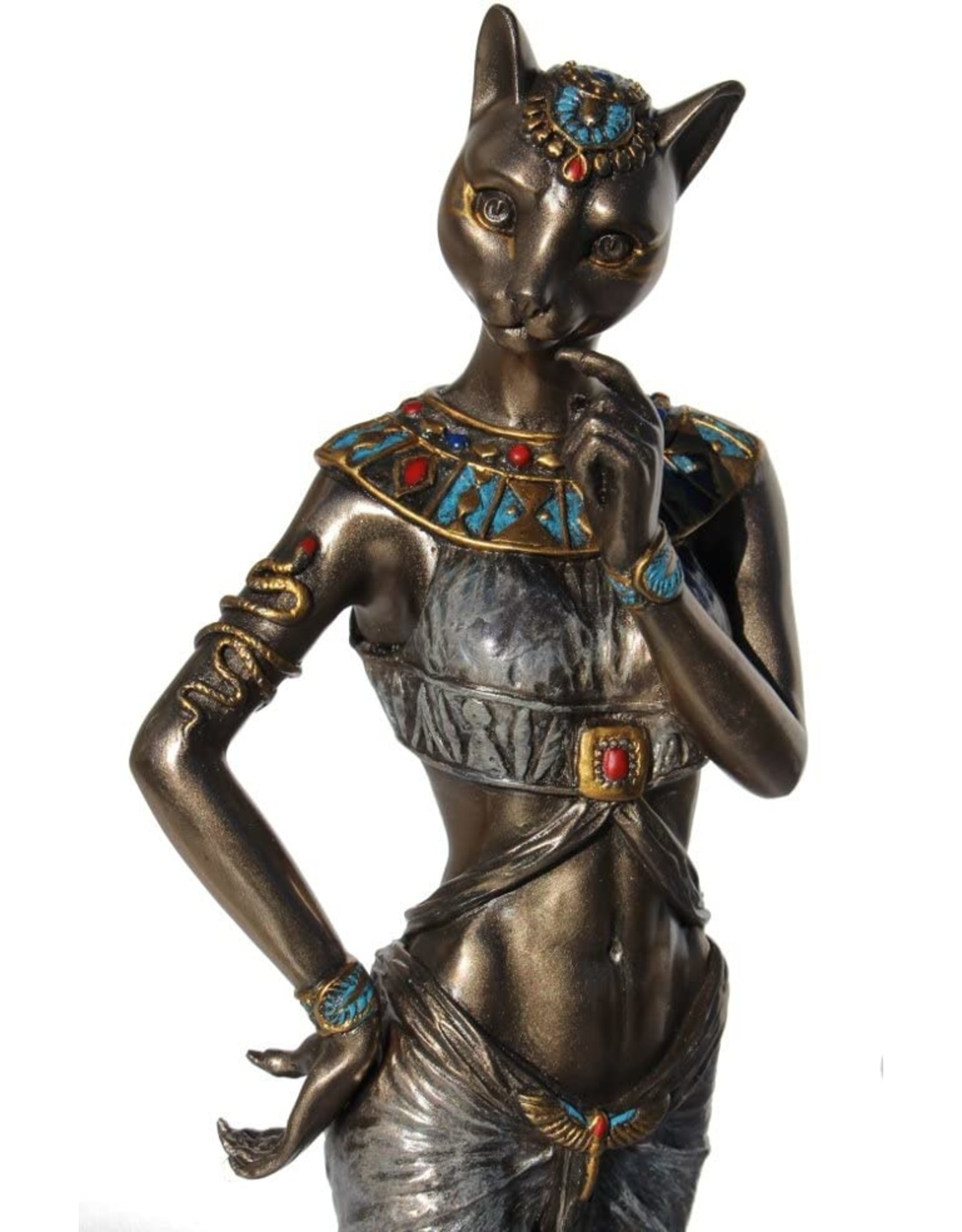 Veronese Design Giftware & Lifestyle - Egyptian Goddess Bastet with Panther Veronese Design