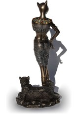 Veronese Design Giftware & Lifestyle - Egyptian Goddess Bastet with Panther Veronese Design