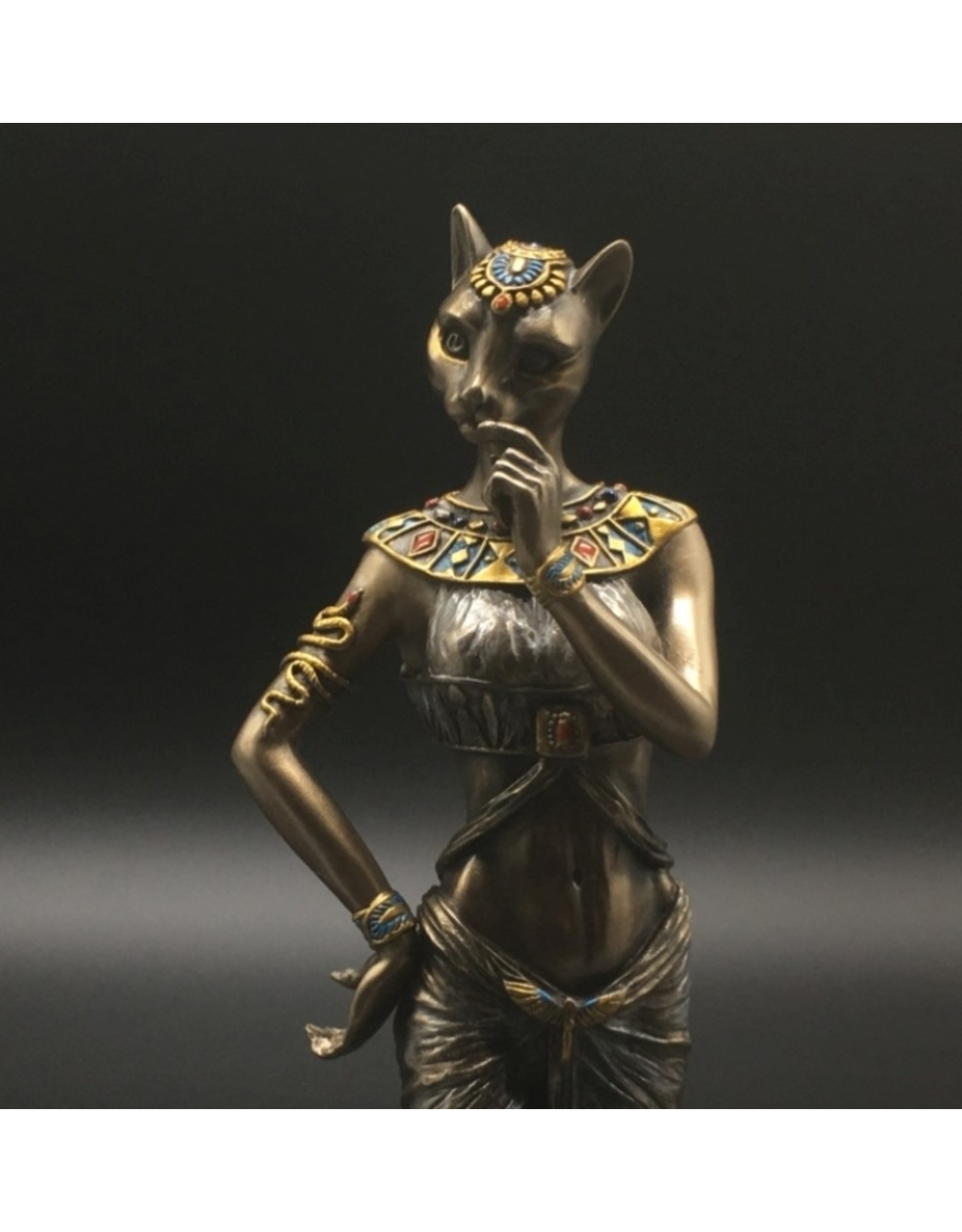 Veronese Design Giftware & Lifestyle - Egyptian Goddess Bastet with Panther Veronese Design