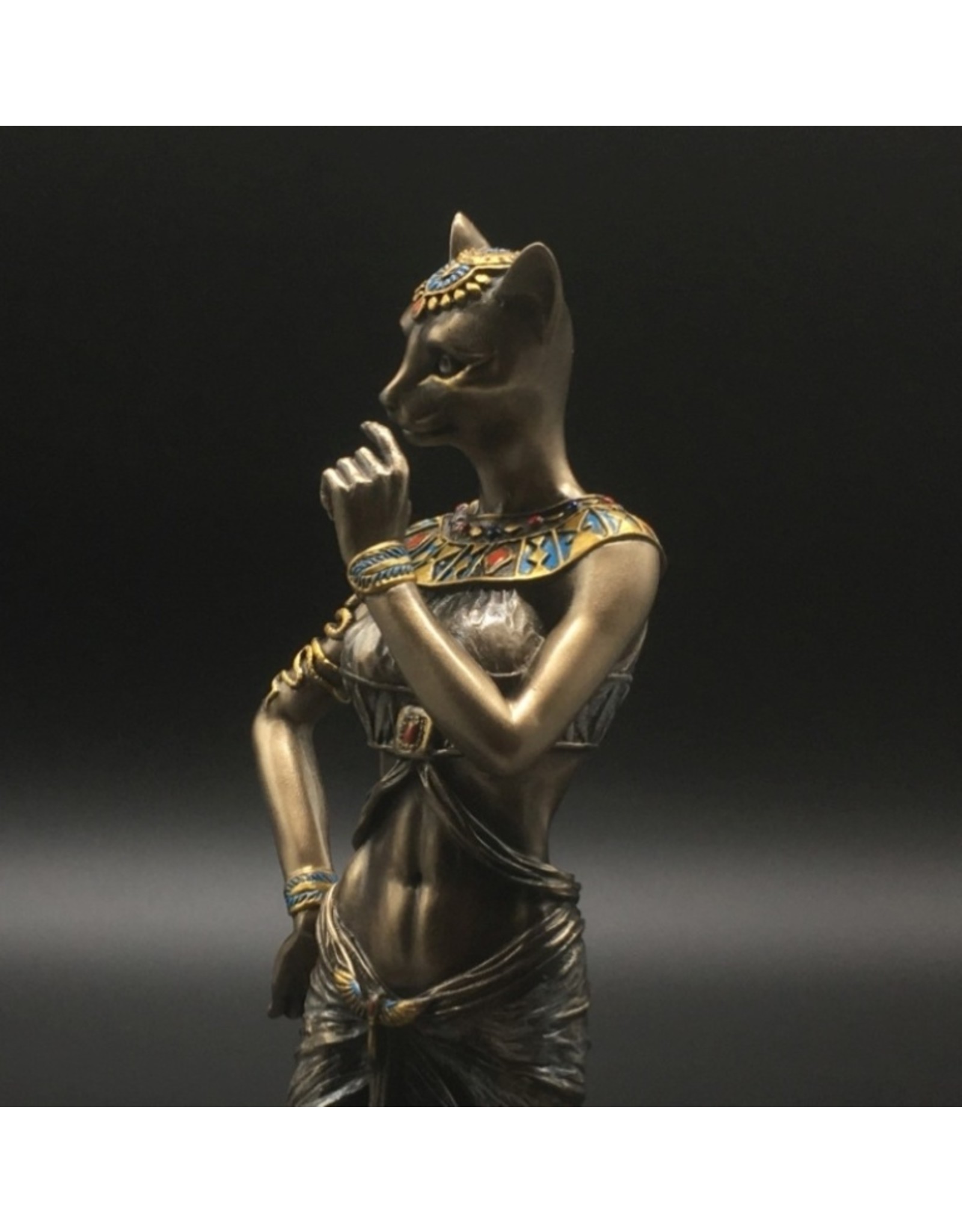 Veronese Design Giftware & Lifestyle - Egyptian Goddess Bastet with Panther Veronese Design