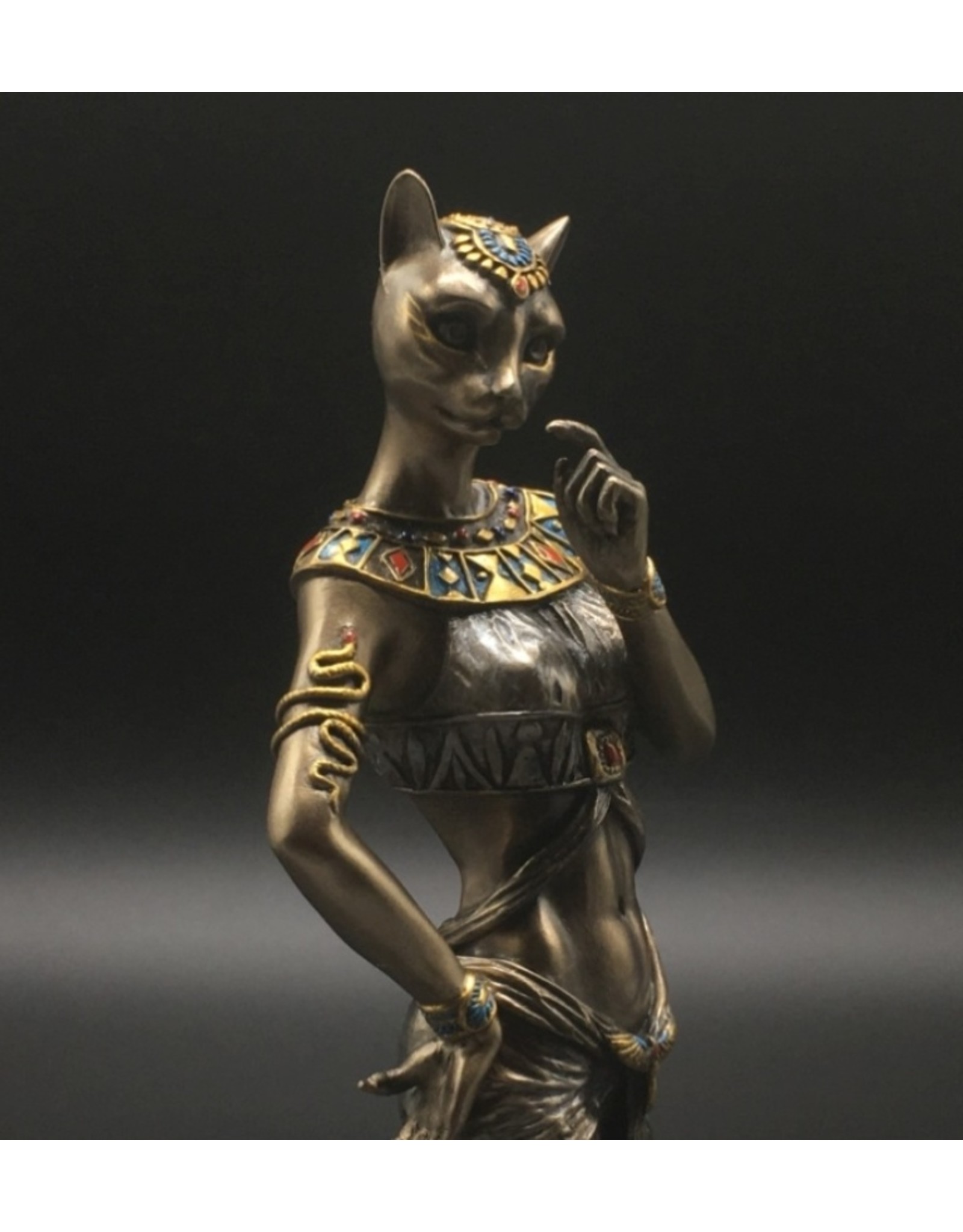 Veronese Design Giftware & Lifestyle - Egyptian Goddess Bastet with Panther Veronese Design