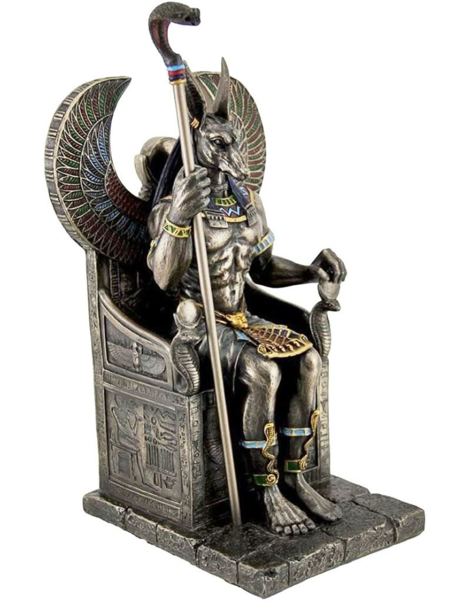Veronese Design Giftware & Lifestyle - Egyptian God Anubis on the Throne Veronese Design