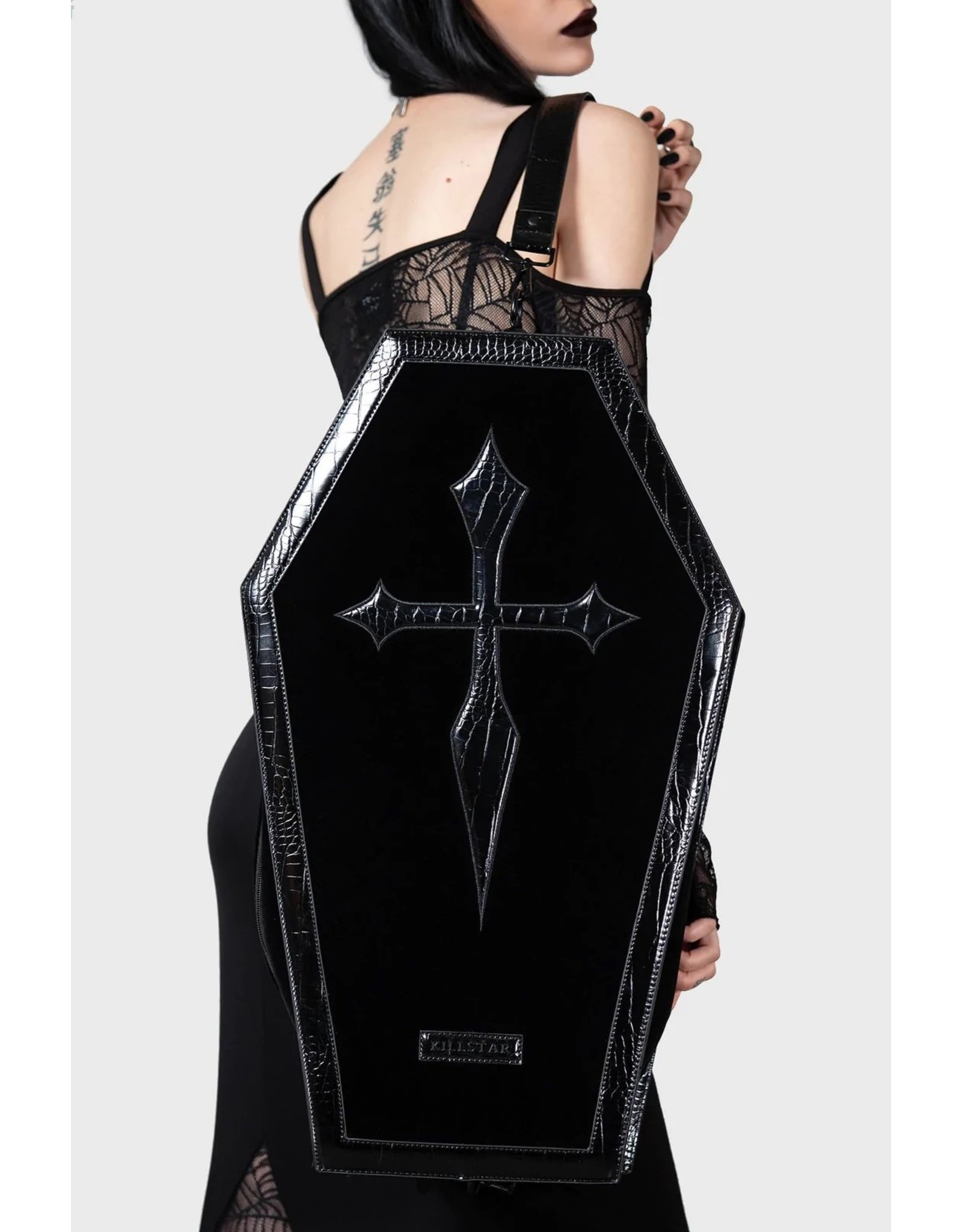 Killstar handbag Elva with Corset decorated Front - Boutique Trukado