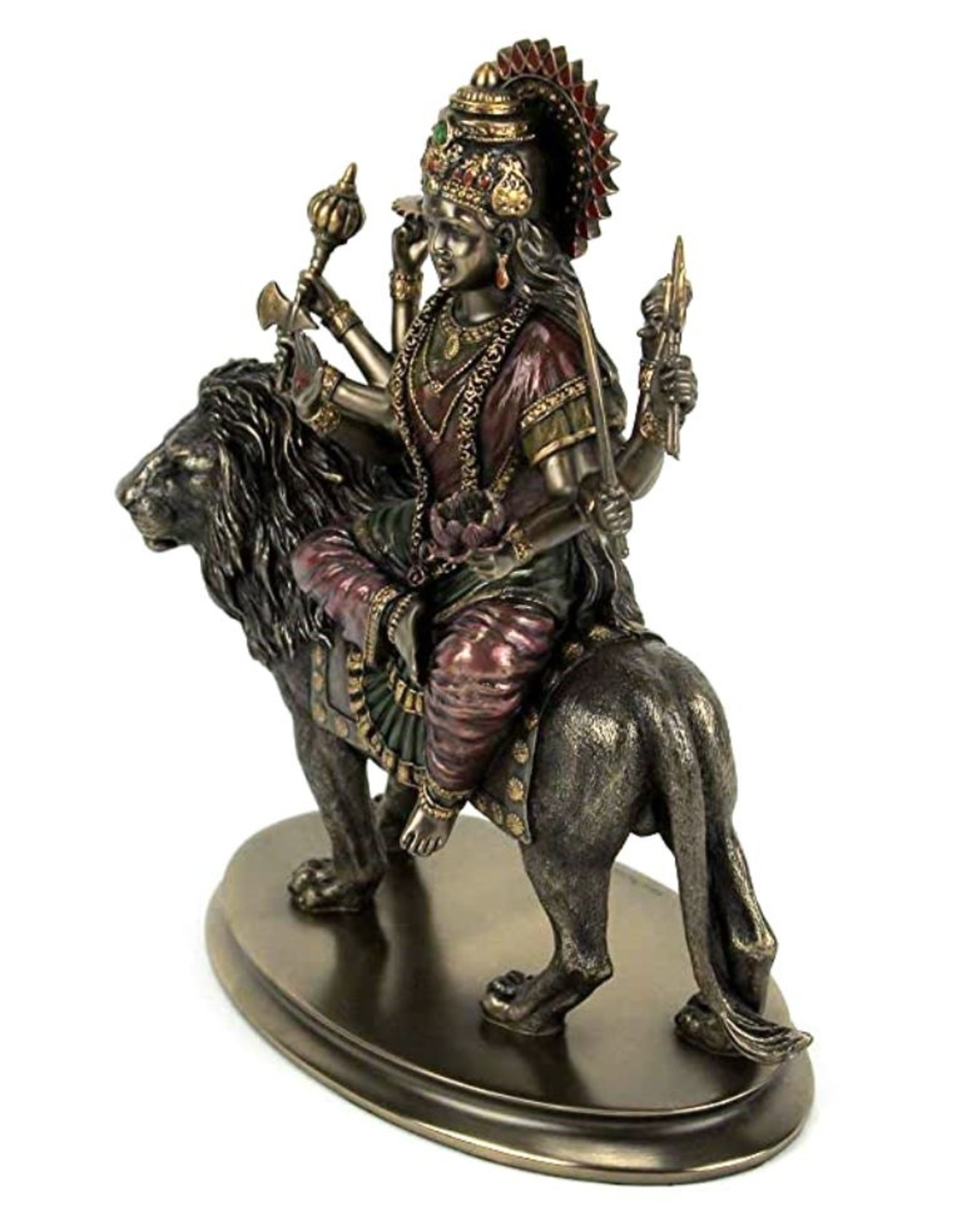 Veronese Design Giftware Figurines Collectables - Durga Hindu Mother Goddess Veronese Design