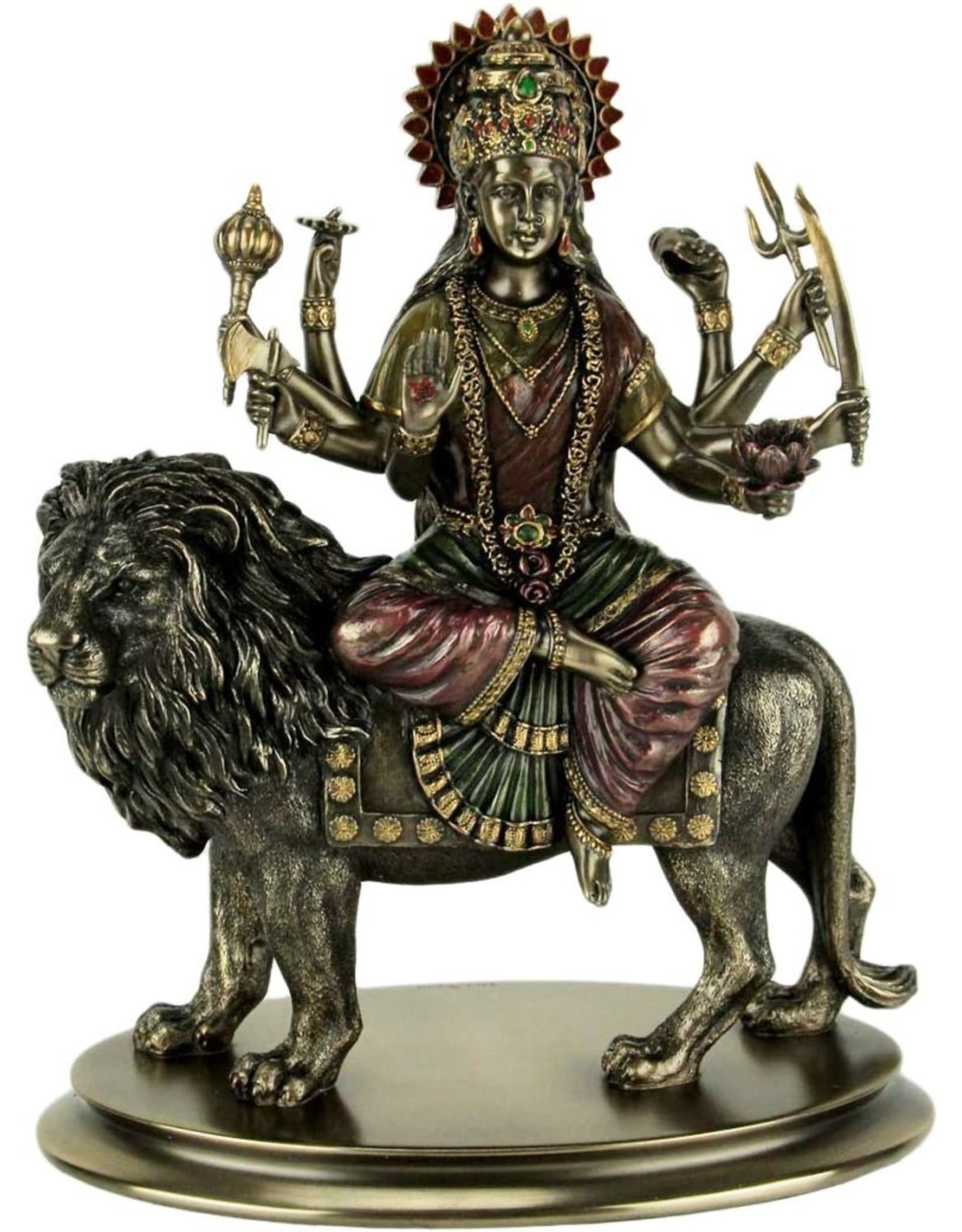 Veronese Design Giftware Figurines Collectables - Durga Hindu Mother Goddess Veronese Design