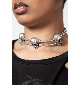 Killstar Killstar Schedels & Botten Choker "Naven"