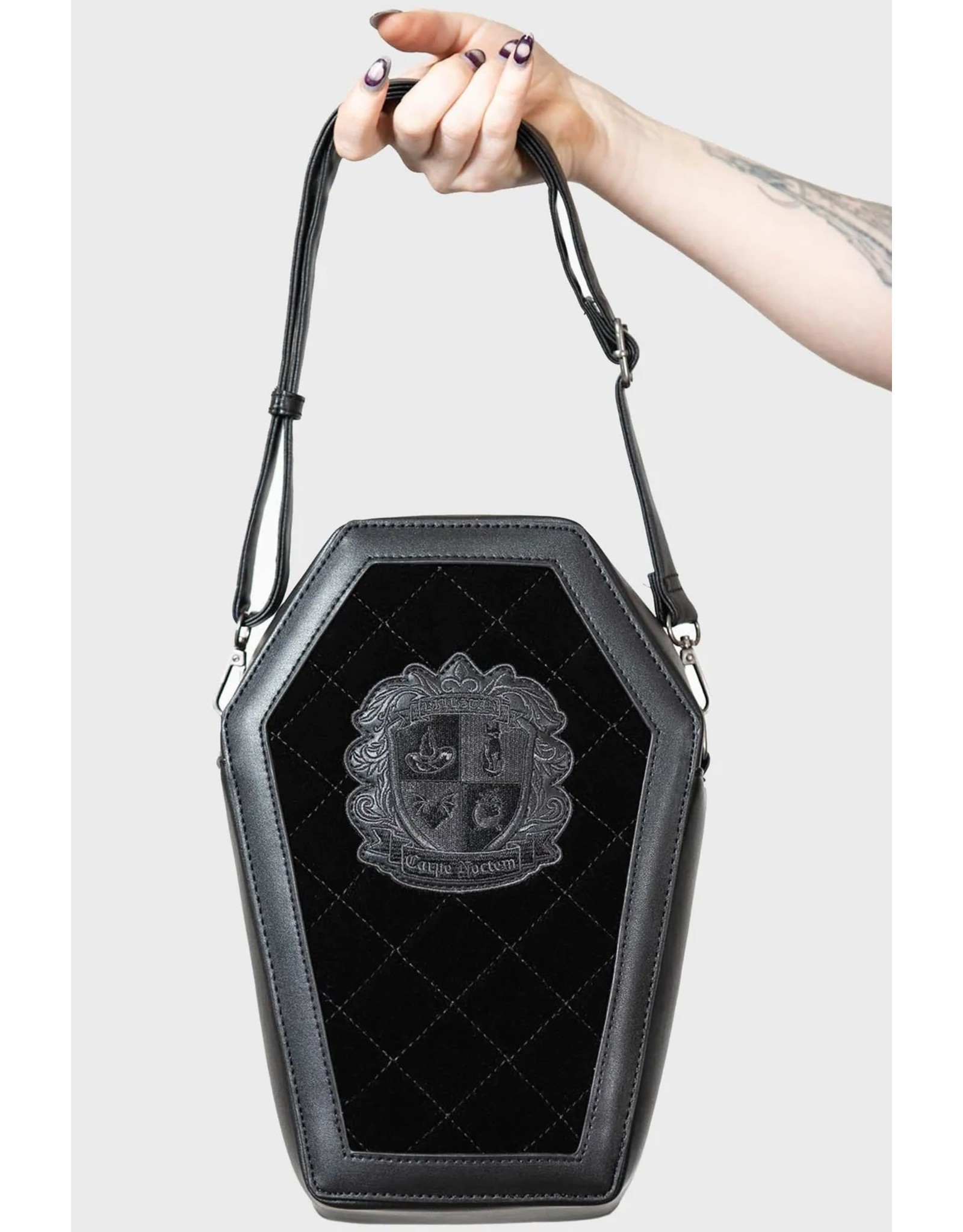 Killstar Gothic bags Steampunk bags -   Killstar Otherworld Coffin Backpack - Handbag
