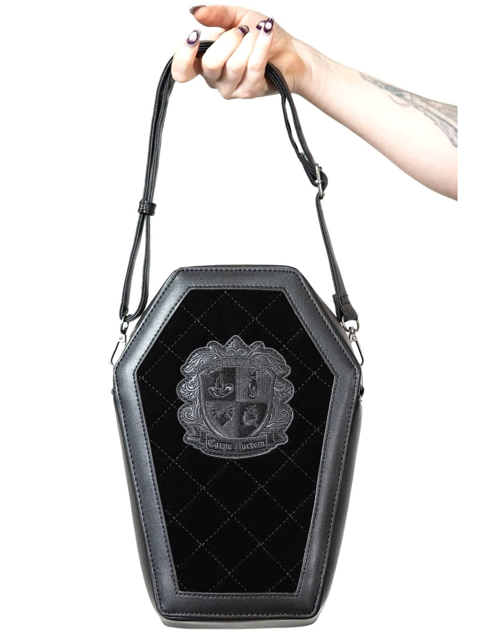 Killstar Gothic bags Steampunk bags -   Killstar Otherworld Coffin Backpack - Handbag