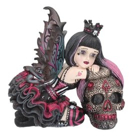 NemesisNow Little Shadows Lolita  Gothic Fairy and Sugar Skull Figurine