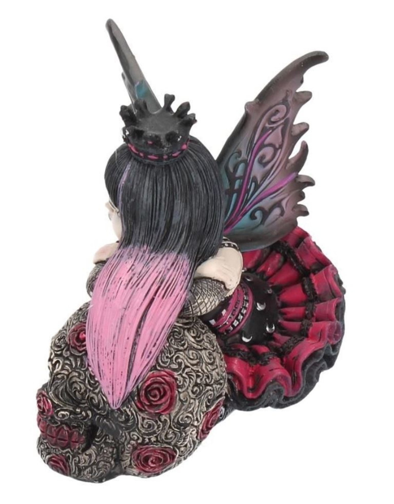 NemesisNow Giftware & Lifestyle - Little Shadows Lolita Gothic Fee en Suikerschedel Beeldje